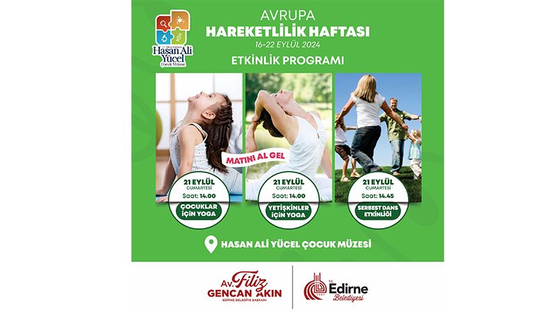 Belediyeden Avrupa Hareketlilik Haftası etkinlikleri