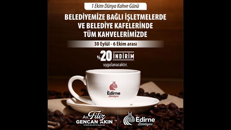 Kahveye yüzde 20 indirim