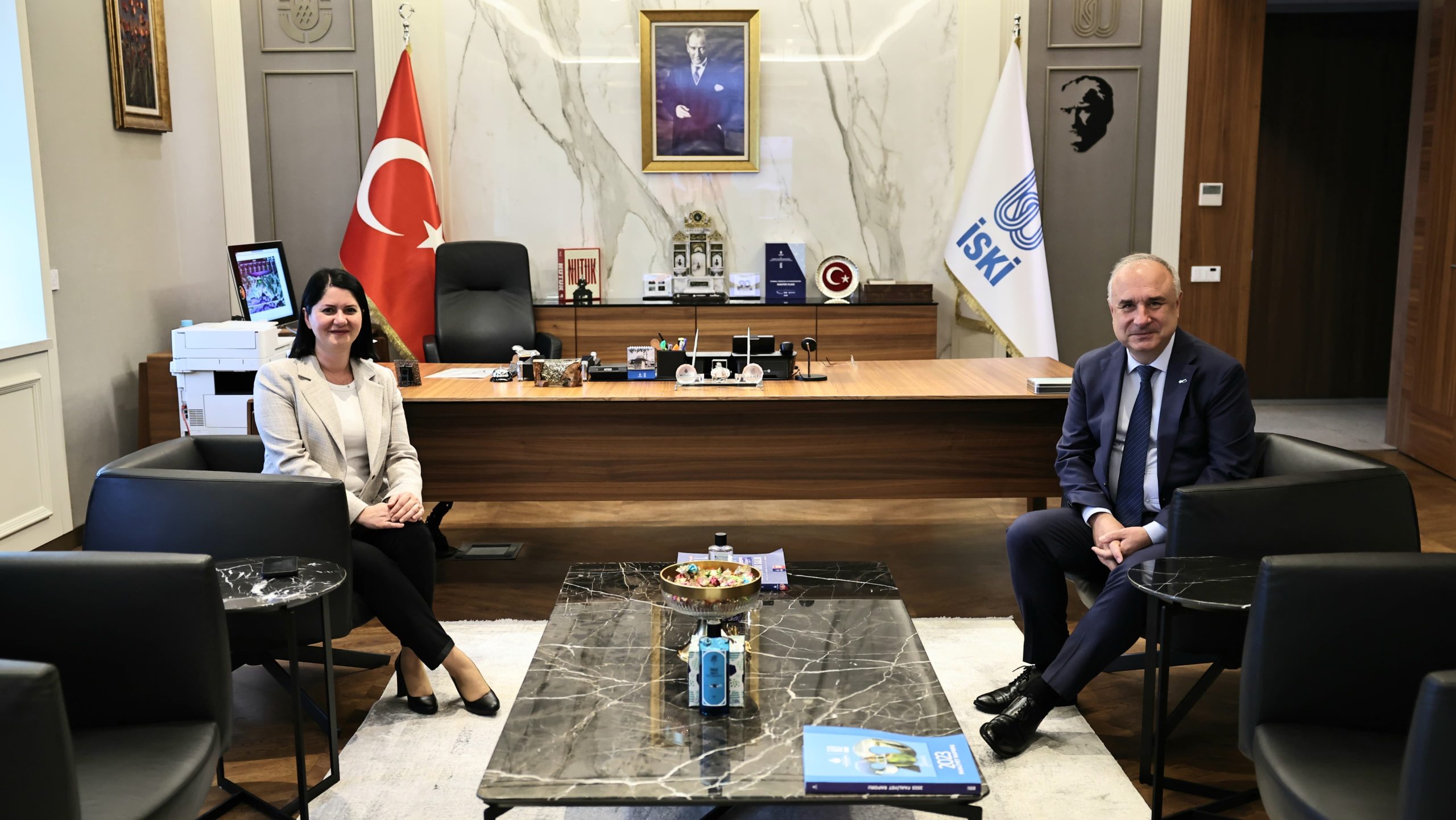 Başkan Akın, İSKİ Genel Müdürü ile görüştü