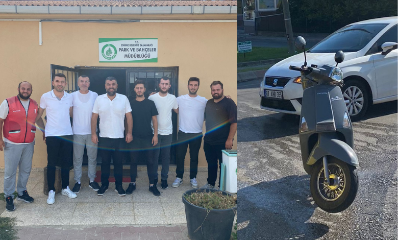 Motorlu kuryeler çim sulamalarından dertli!