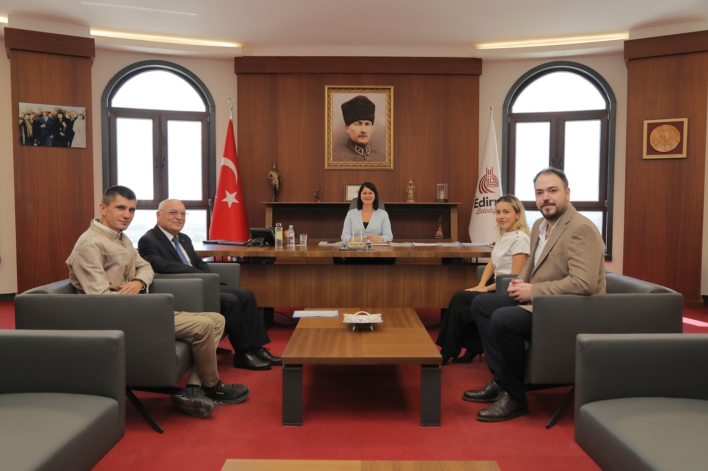 İnşaat Mühendisleri Odası'ndan Gencan Akın'a ziyaret