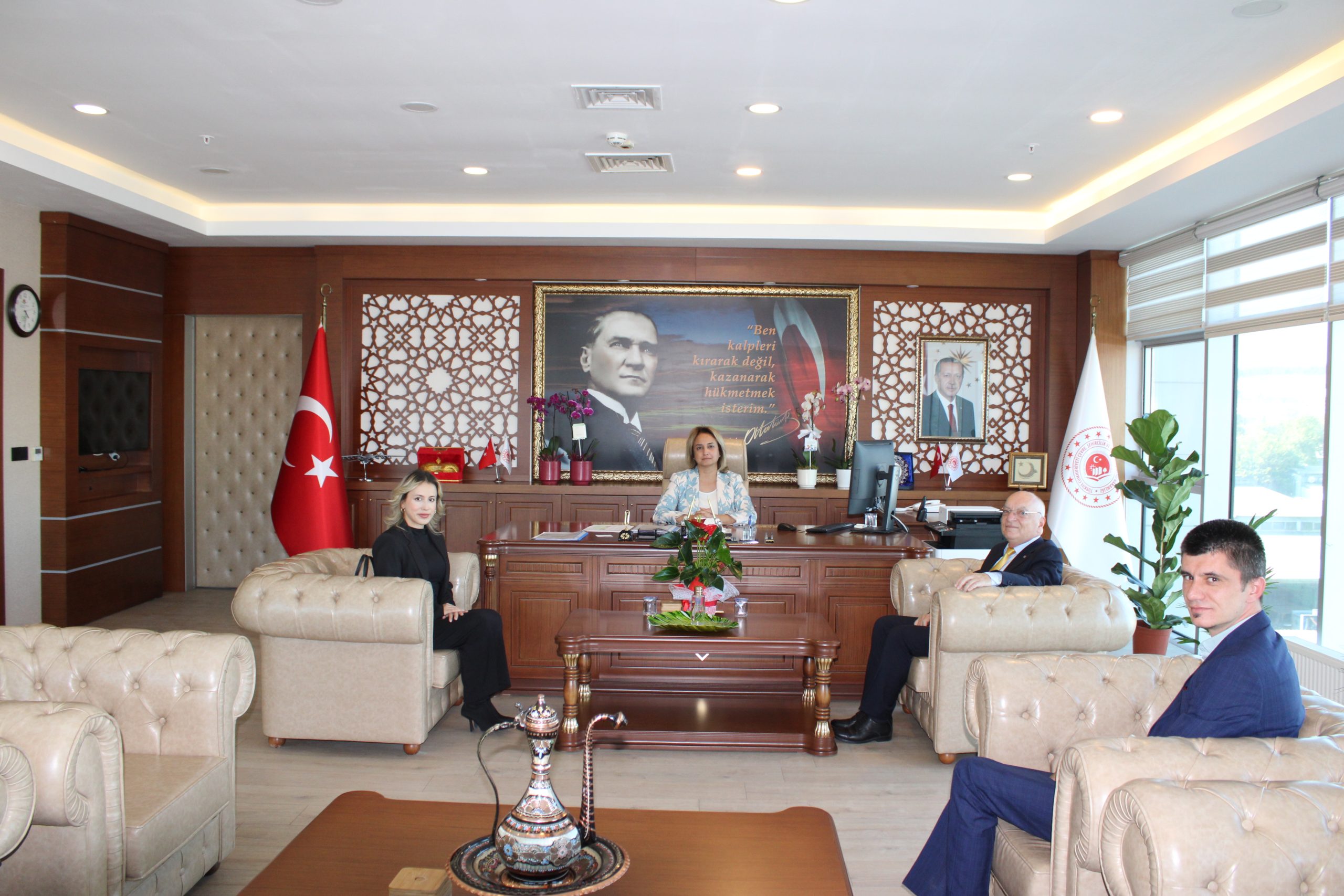 İnşaat Mühendisleri Odası'ndan İl Müdürü Sarı'ya ziyaret