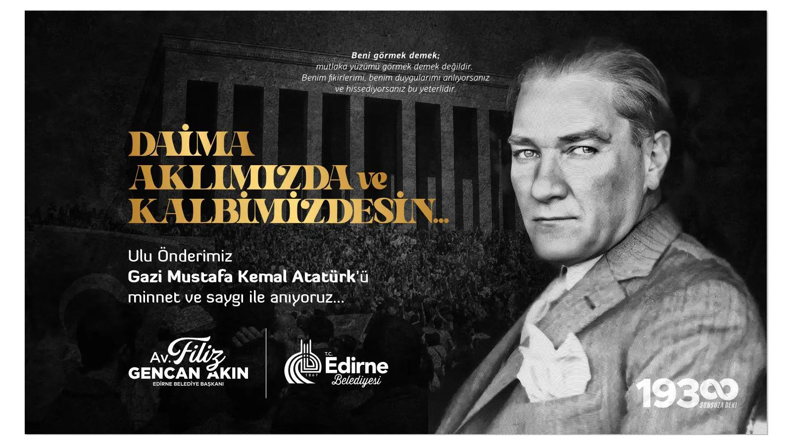 'Atamızın izinden ayrılmadan Cumhuriyet’in değerlerini geleceğe taşımaya kararlıyız'