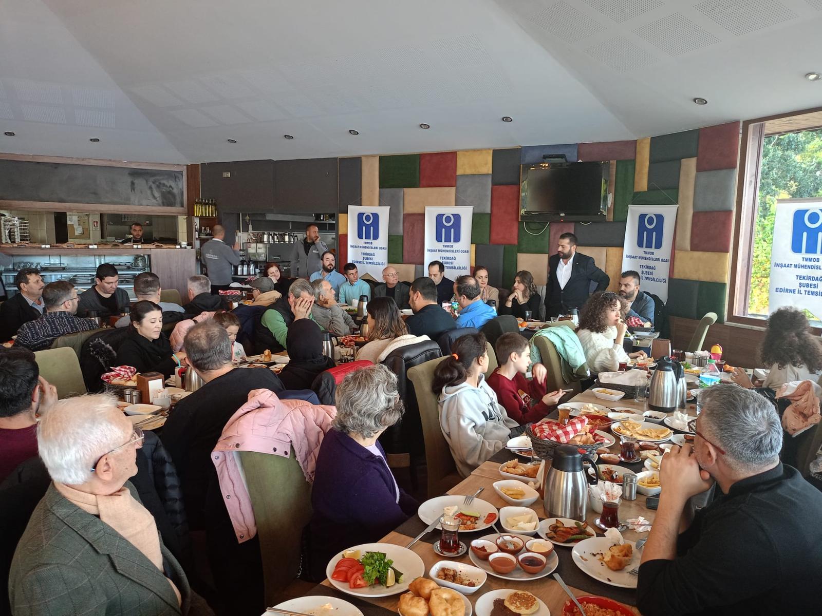 Mühendislerden dayanışma kahvaltısı