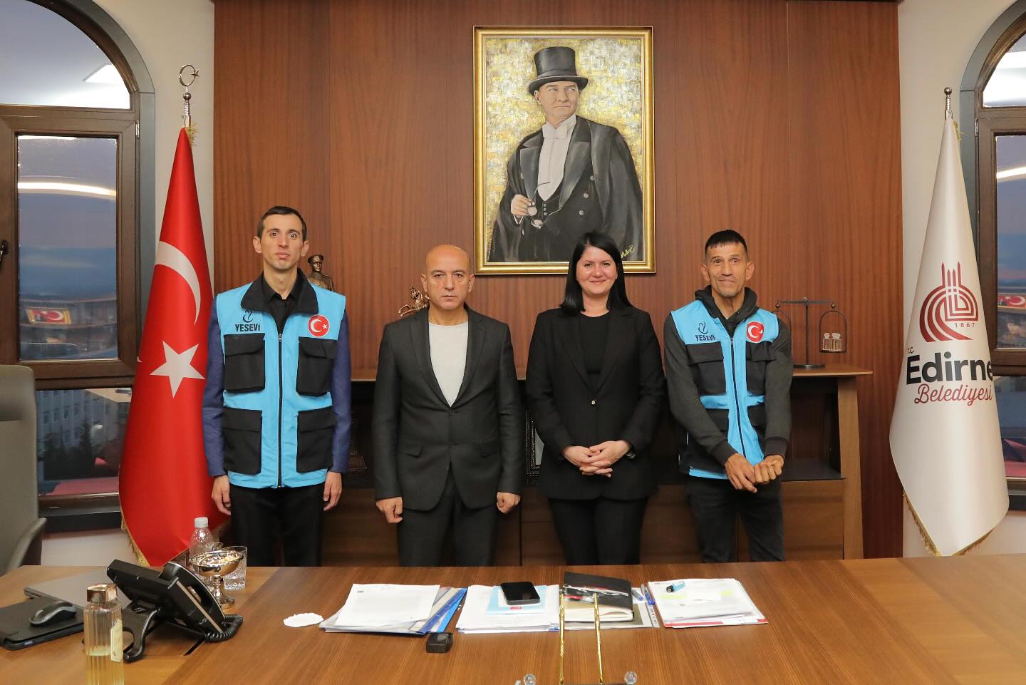 Yesevi Hareketi'nden Başkan Gencan Akın'a ziyaret