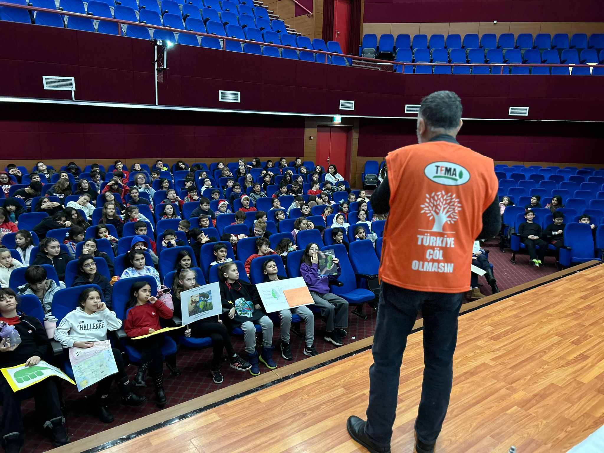 Edirne TEMA'dan Bahçeşehir Koleji öğrencilerine iklim değişikliği eğitimi 