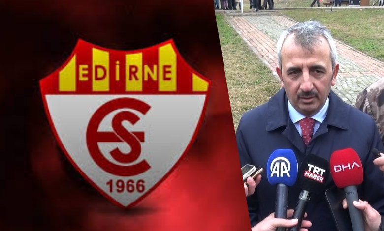 Vali Sezer’den Edirnespor’a ‘destek’ çağrısı