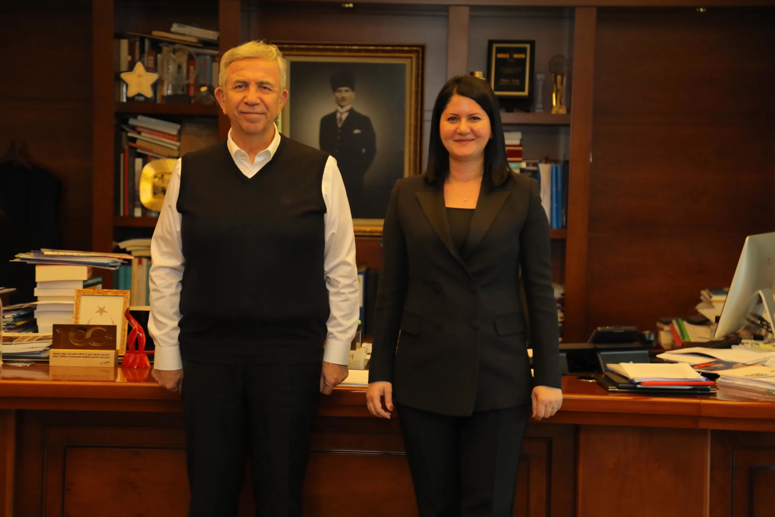 Gencan Akın'dan Yavaş'a ziyaret