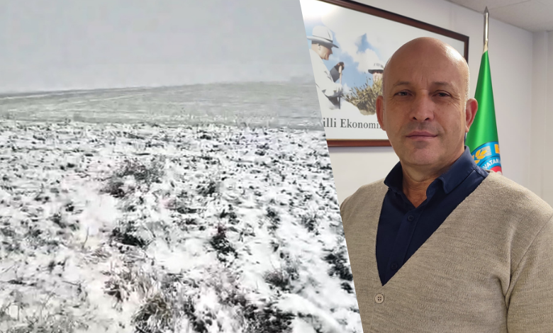 Üreticiyi umutlandıran kar yağışı