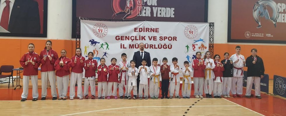 Edirneli sporculardan 37 madalya