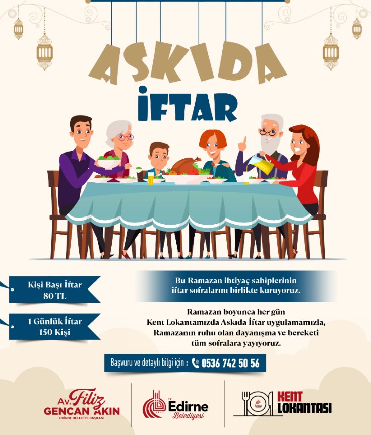 Belediyeden ‘Askıda iftar’ dayanışması
