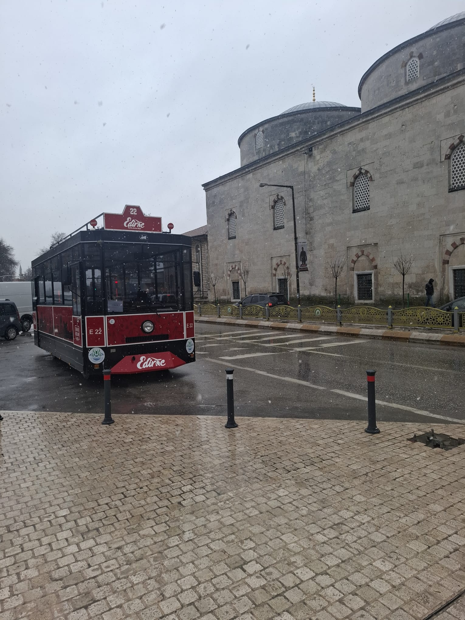 Edirne’de kar yağışı başladı