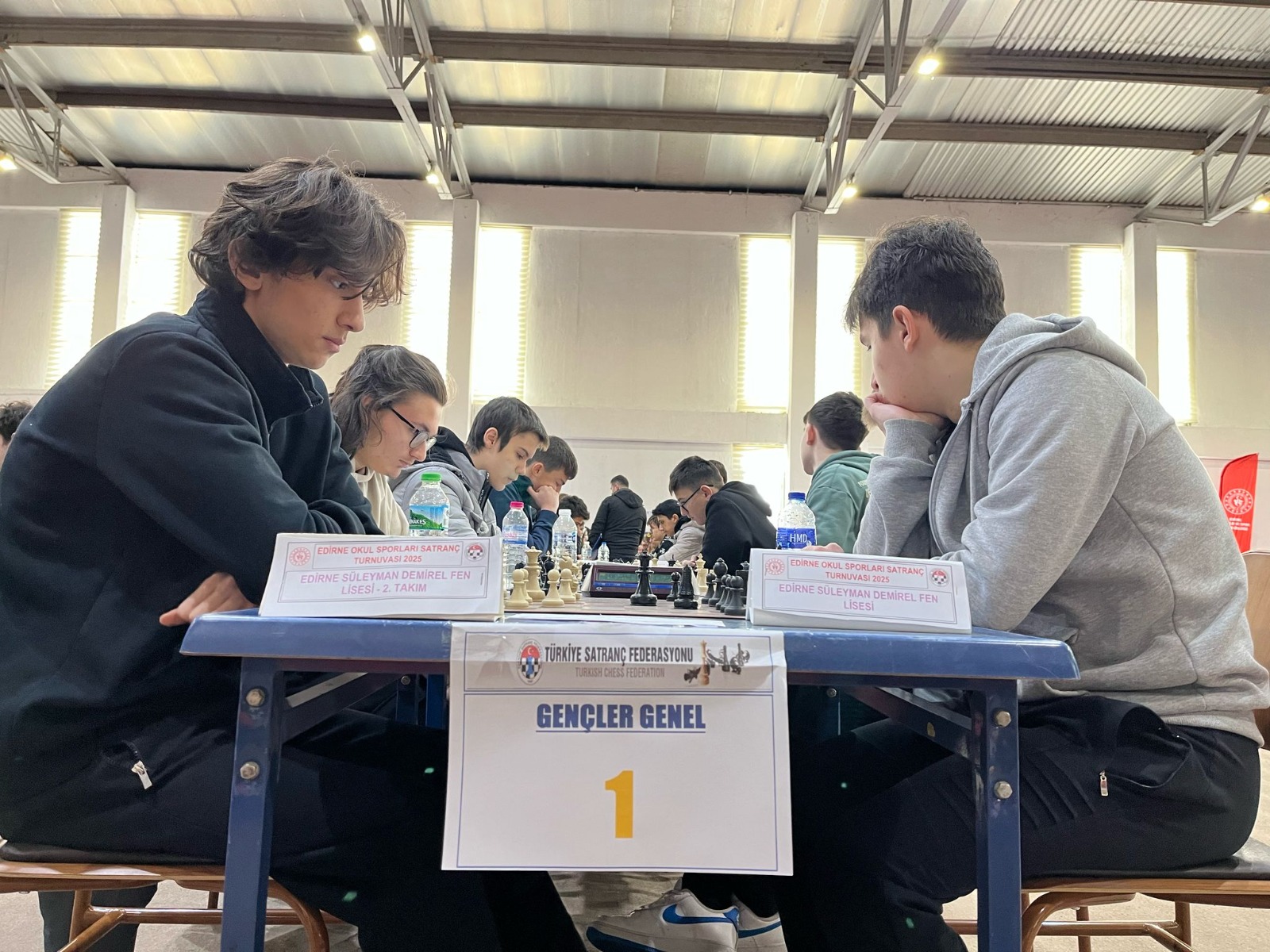 Okul sporları satranç turnuvası başladı