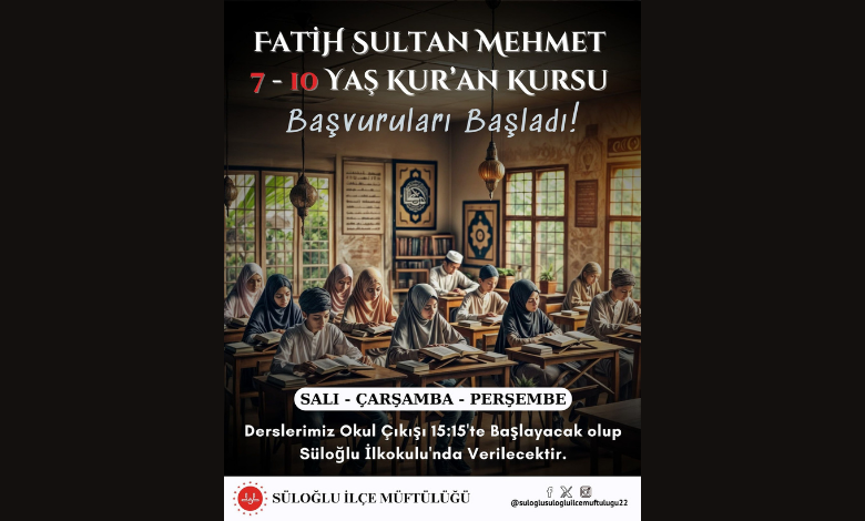 Süloğlu'na Kur'an kursu açılıyor