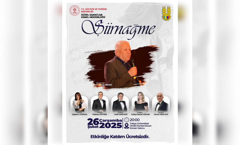 Şiirle müziği birleştirecek 'Şiirnağme' gecesi