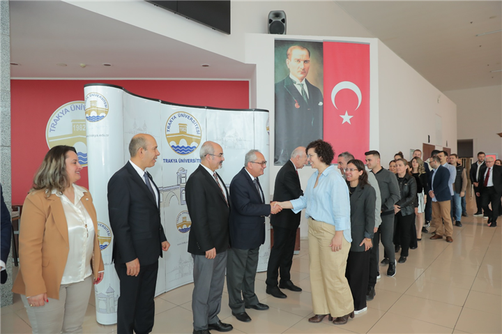 Trakya Üniversitesi'nde bayramlaşma töreni