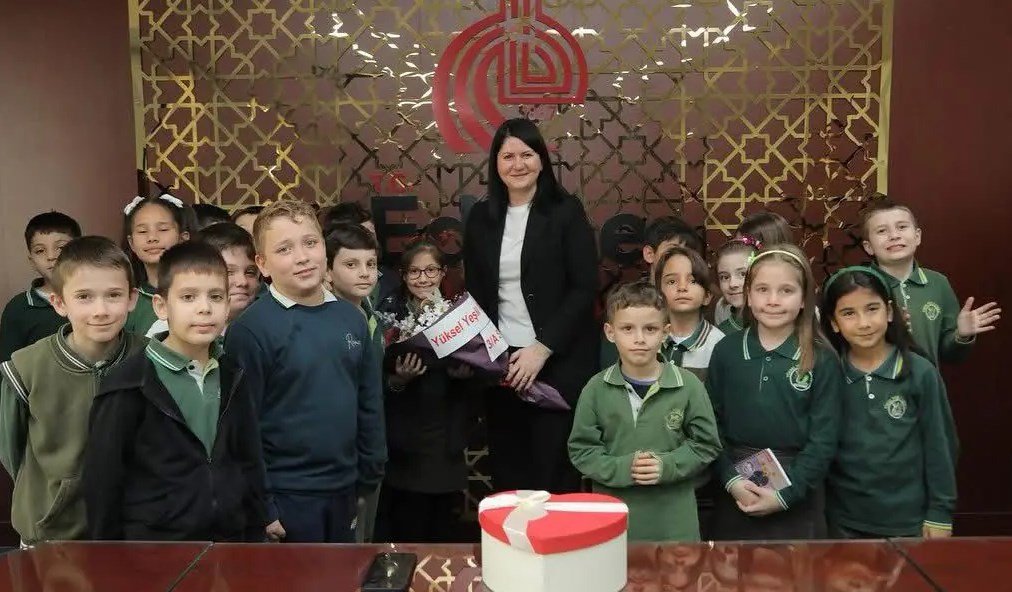 Miniklerden Belediyeye ziyaret