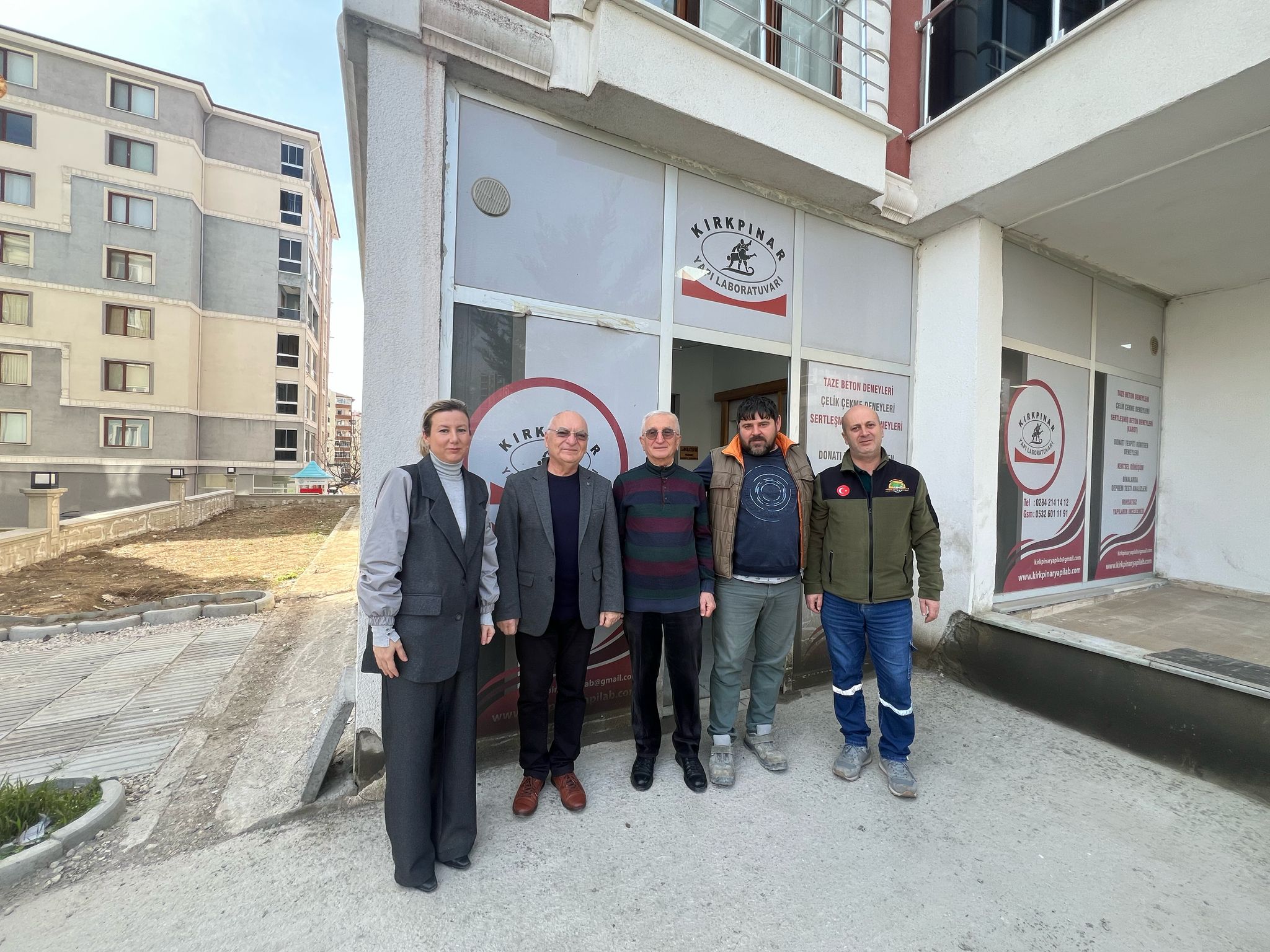 Eryılmaz’dan Kırkpınar Yapı Laboratuarına ziyaret