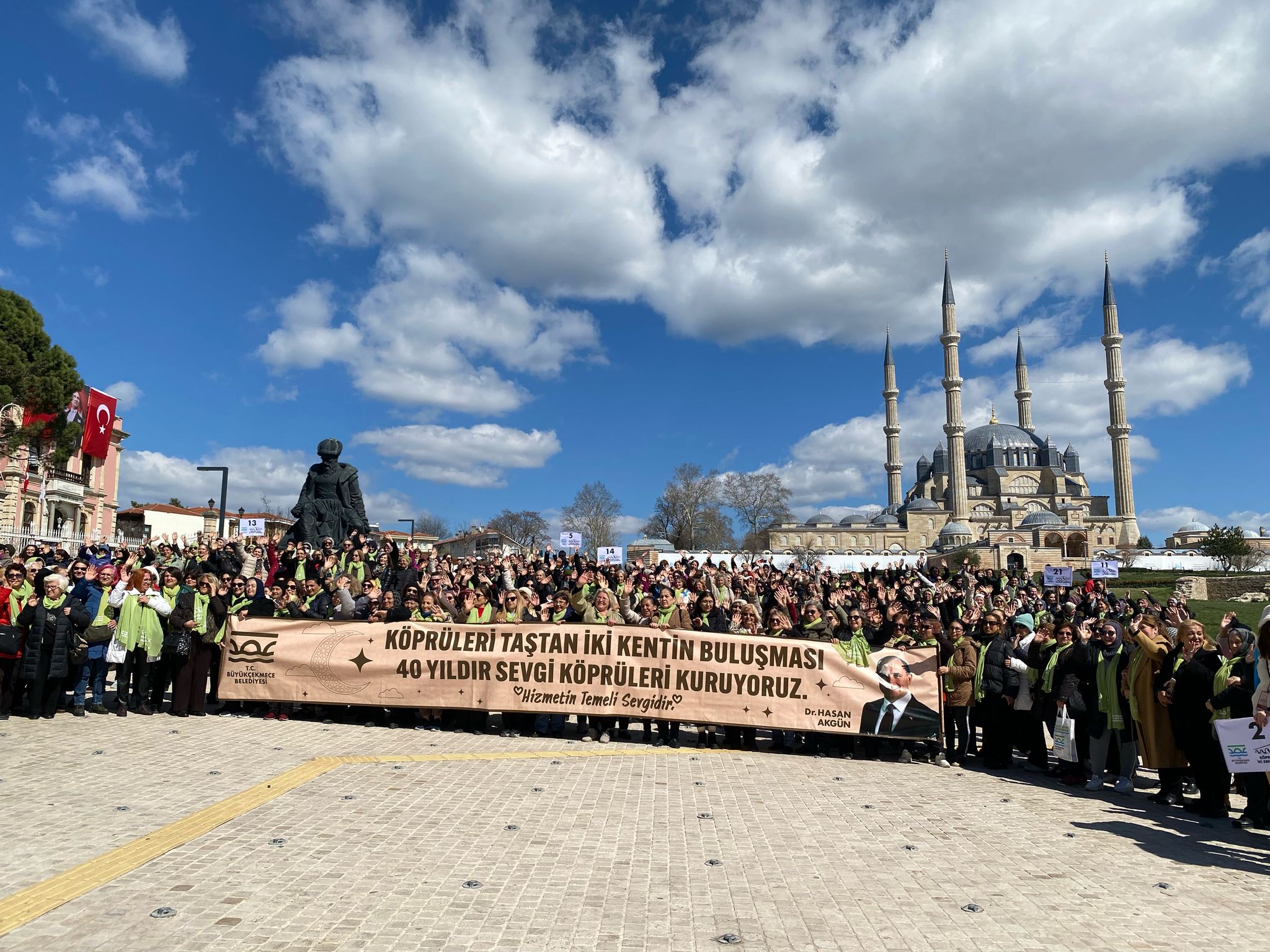 Büyükçekmeceli kadınlar, Edirne'ye akın etti