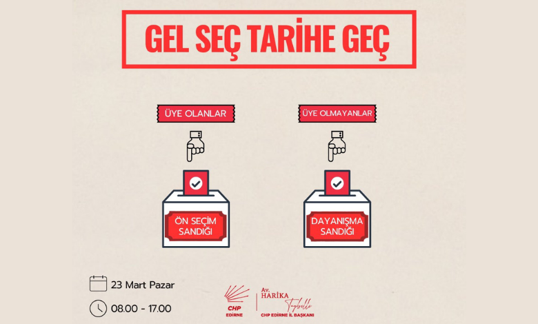 CHP üyelerine ön seçim, vatandaşa 'dayanışma' sandığı!