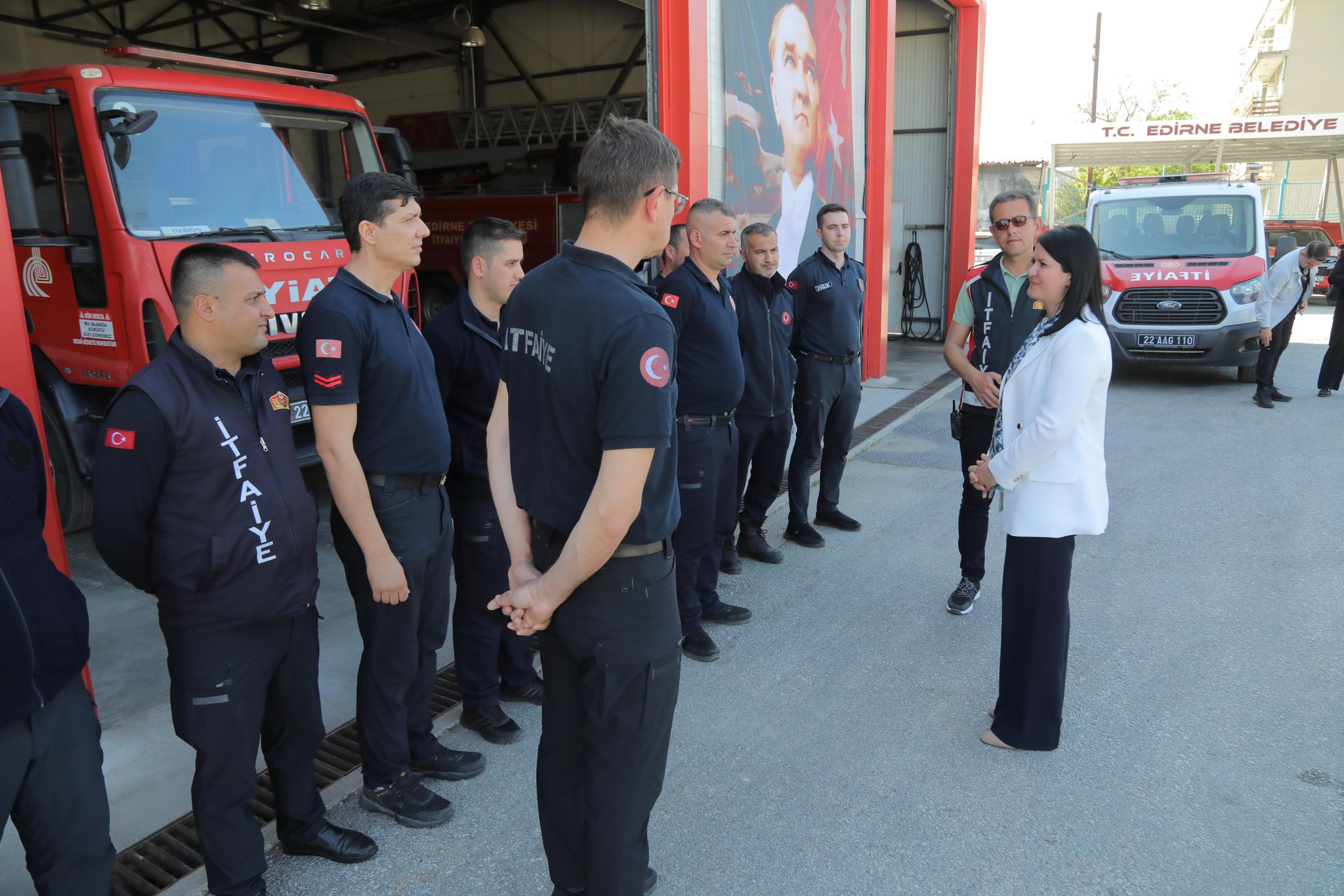 Edirne İtfaiyesi'nden 'deprem' teyakkuzu!