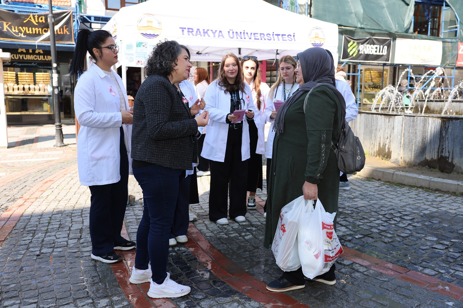 Trakya Üniversitesi'nden Saraçlar'da 'kanser' farkındalığı