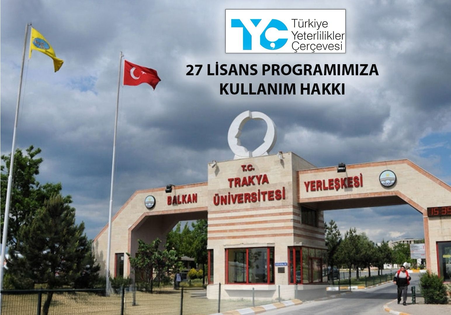 Trakya Üniversitesi’ne TYÇ logosu