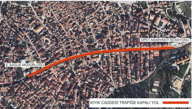 Yarın Kıyık Caddesi trafiğe kapatılacak 