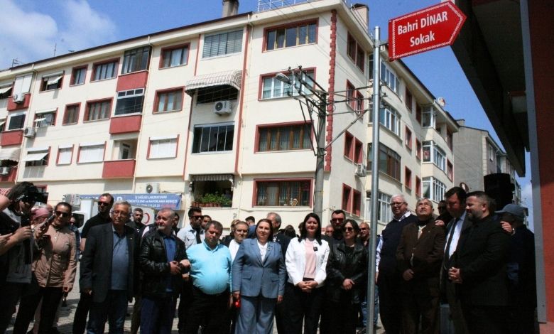 Dinar’ın adı yaşadığı sokakta ölümsüzleşti