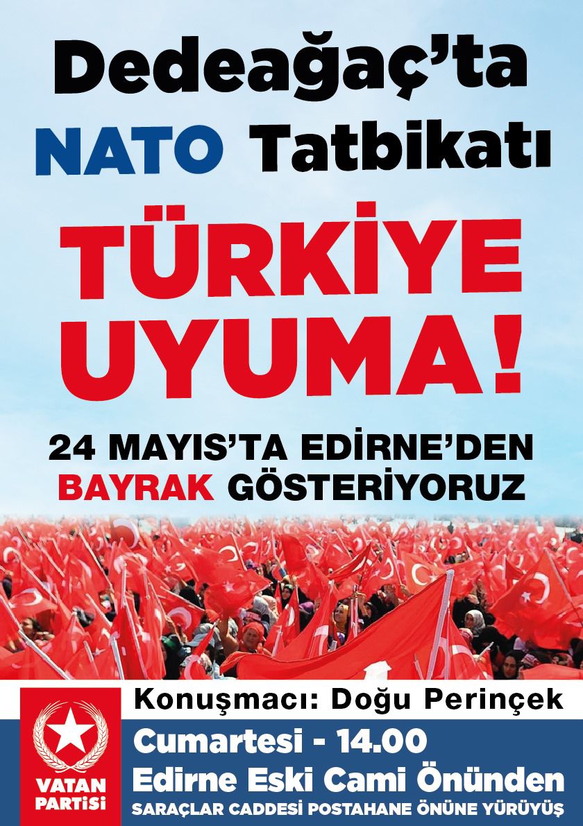 Perinçek Edirne’ye geliyor