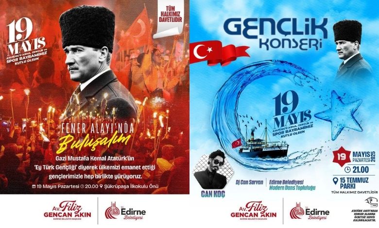 Edirne Belediyesi'nden '19 Mayıs' etkinlikleri