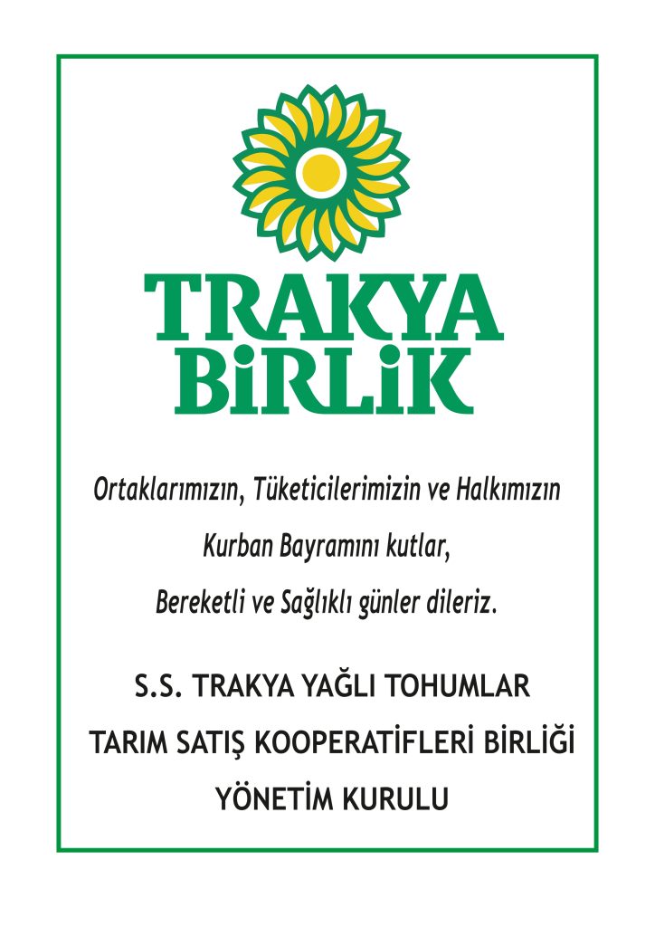 Trakya Birlik 2025 Kurban Bayramı ilanı