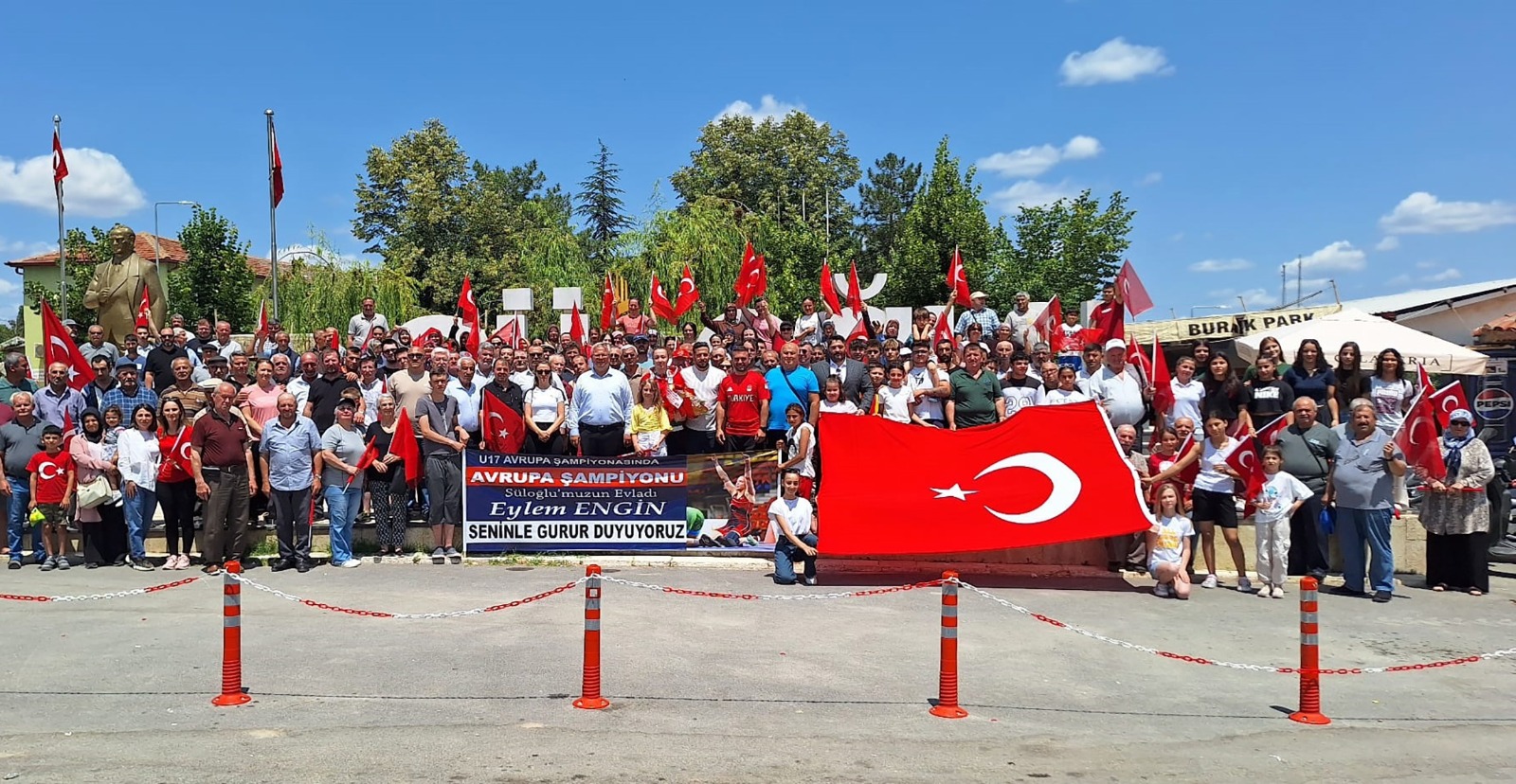 Avrupa Şampiyonu Eylem’e coşkulu karşılama 