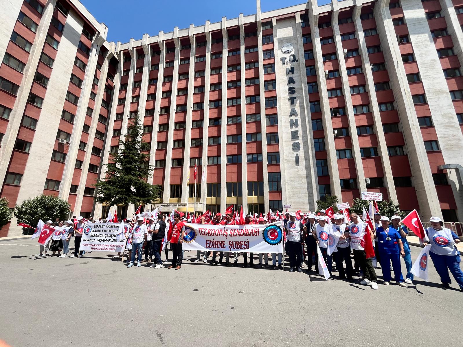 Sağlık işçisinden ‘hak’ talebi