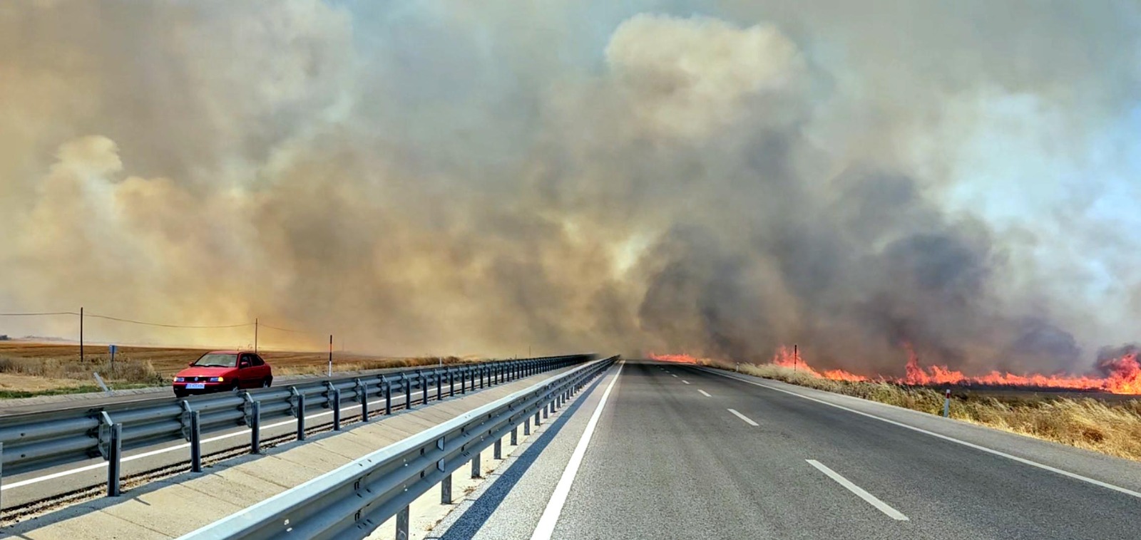 Havsa’da anız yangını!