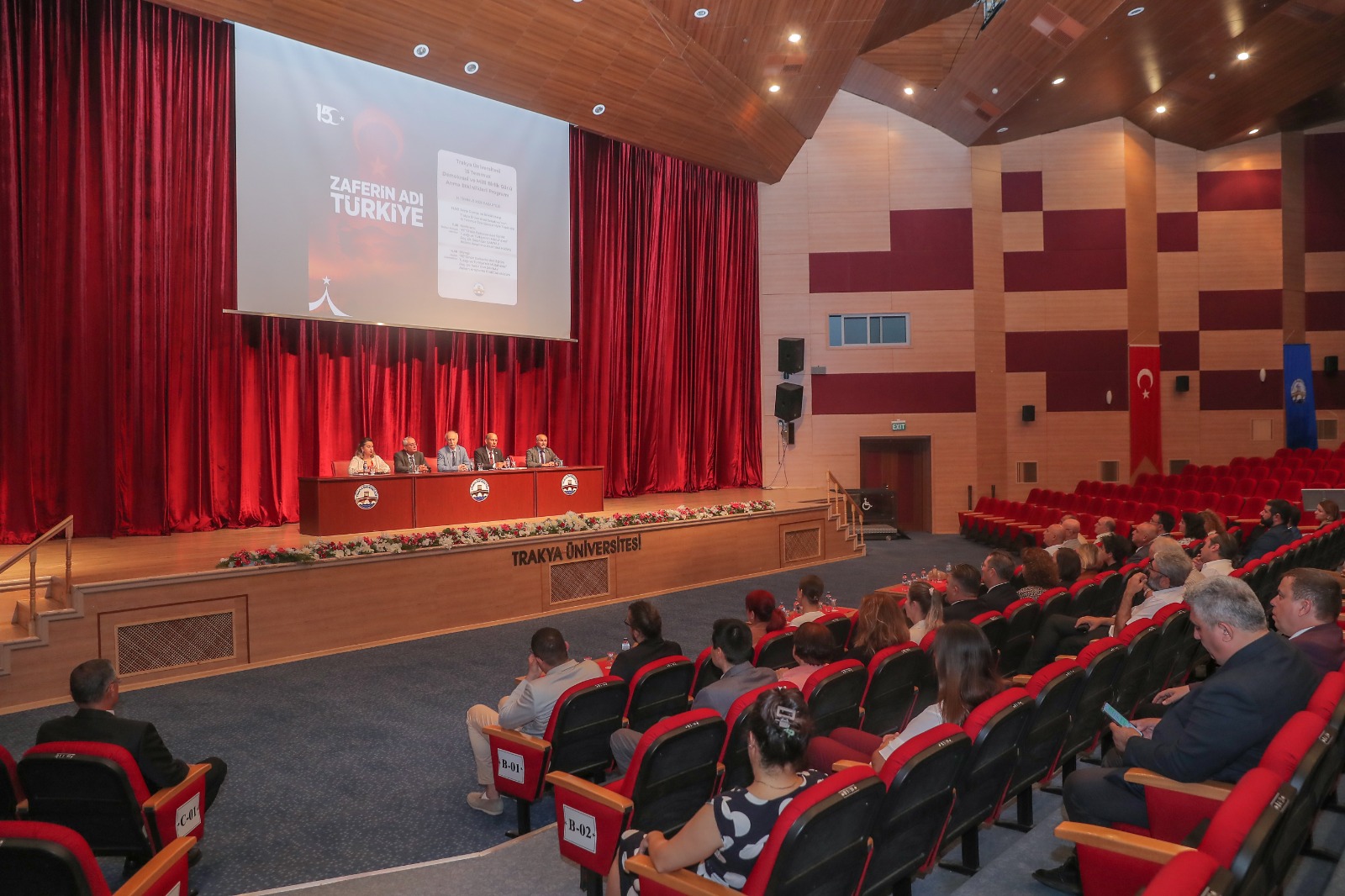 Trakya Üniversitesi’nde 15 Temmuz Demokrasi ve Milli Birlik Günü etkinliği