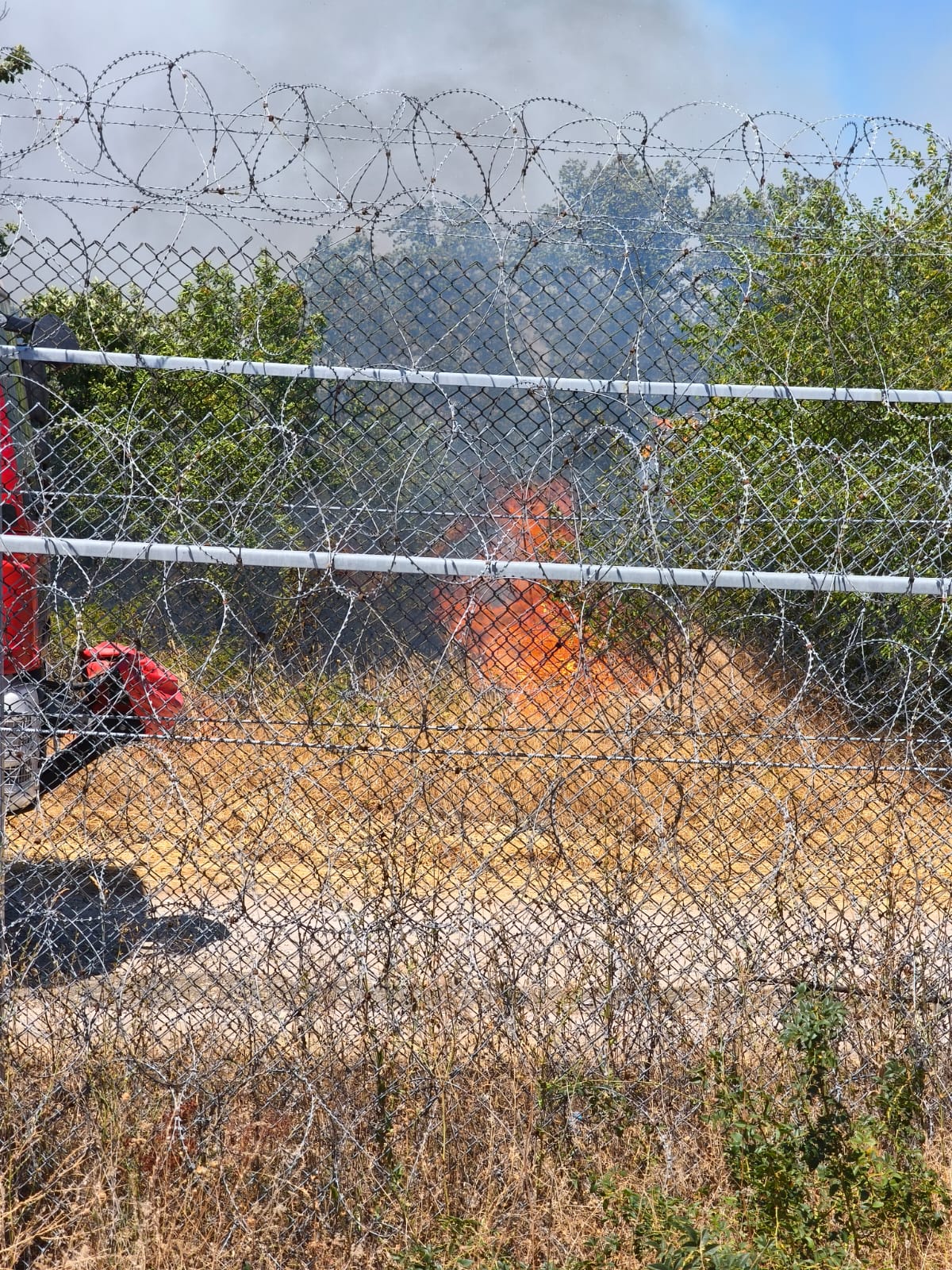 Bulgaristan sınırında korkutan yangın