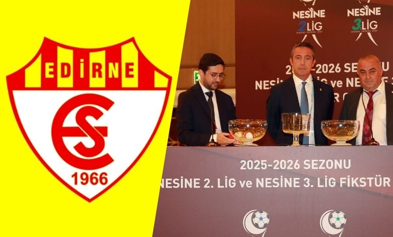 Edirnespor'un ilk yarı fikstürü belli oldu