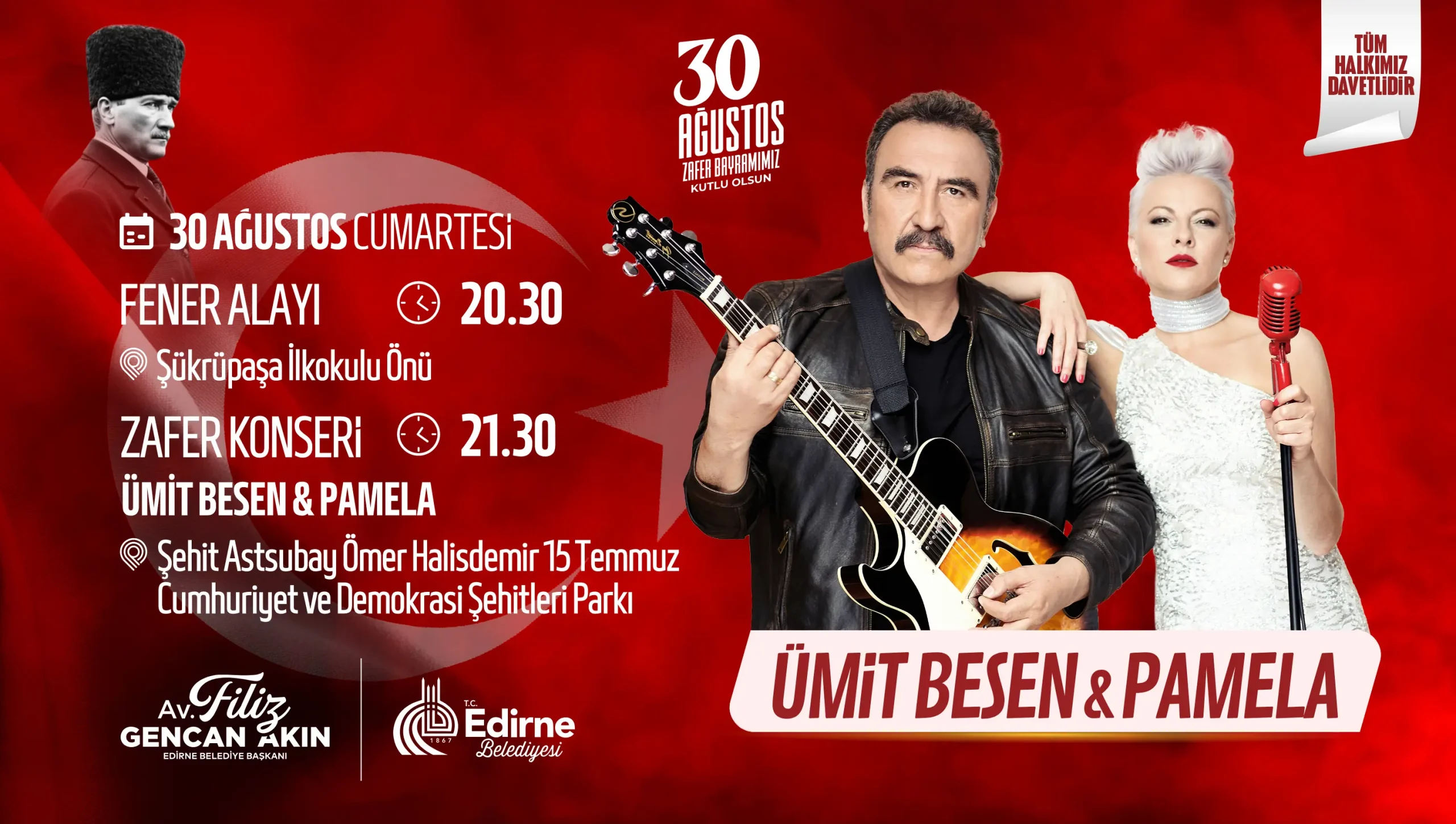 30 Ağustos’a Özel Zafer Konseri ve Fener Alayı