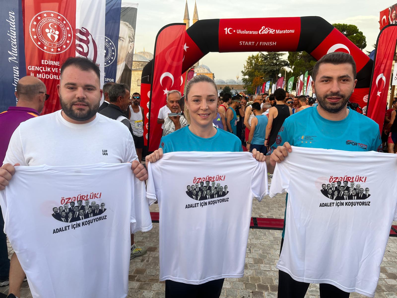 CHP'den maratonda 'özgürlük ve adalet' koşusu