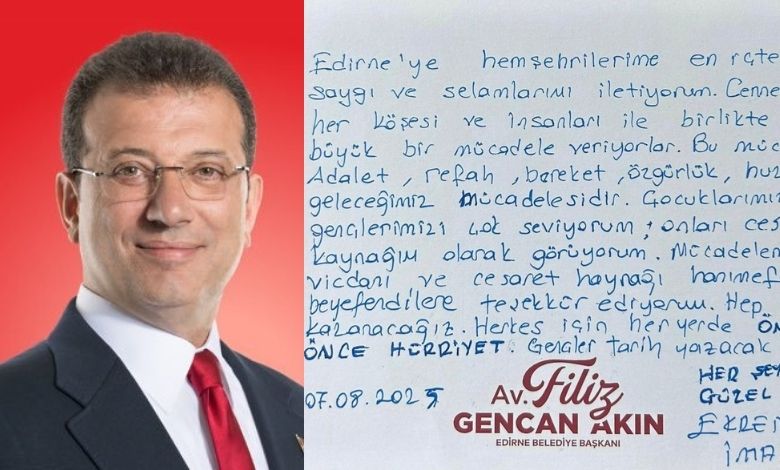 İmamoğlu’ndan Edirnelilere mesaj var