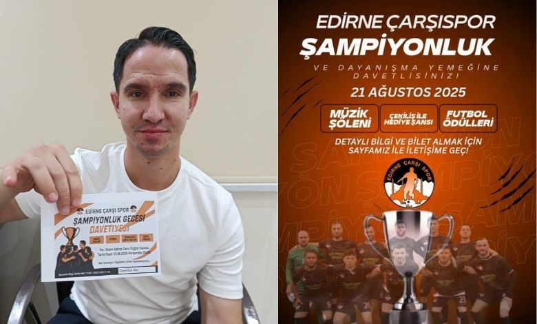 Çarşı Spor'dan şampiyonluk ve dayanışma gecesi