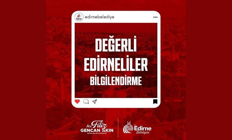 Edirne'deki su kesintisi giderildi