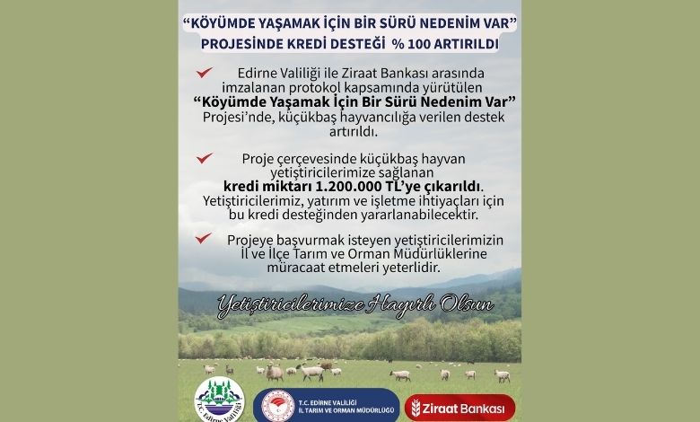 Küçükbaş hayvancılıkta kredi desteğinde iki kat artış