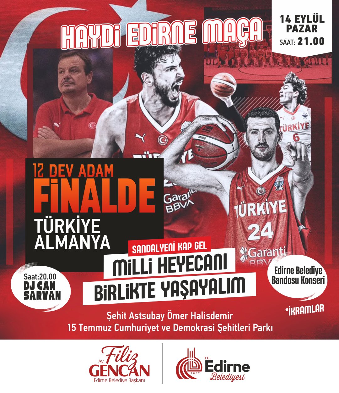 Final heyecanı 15 Temmuz parkında 