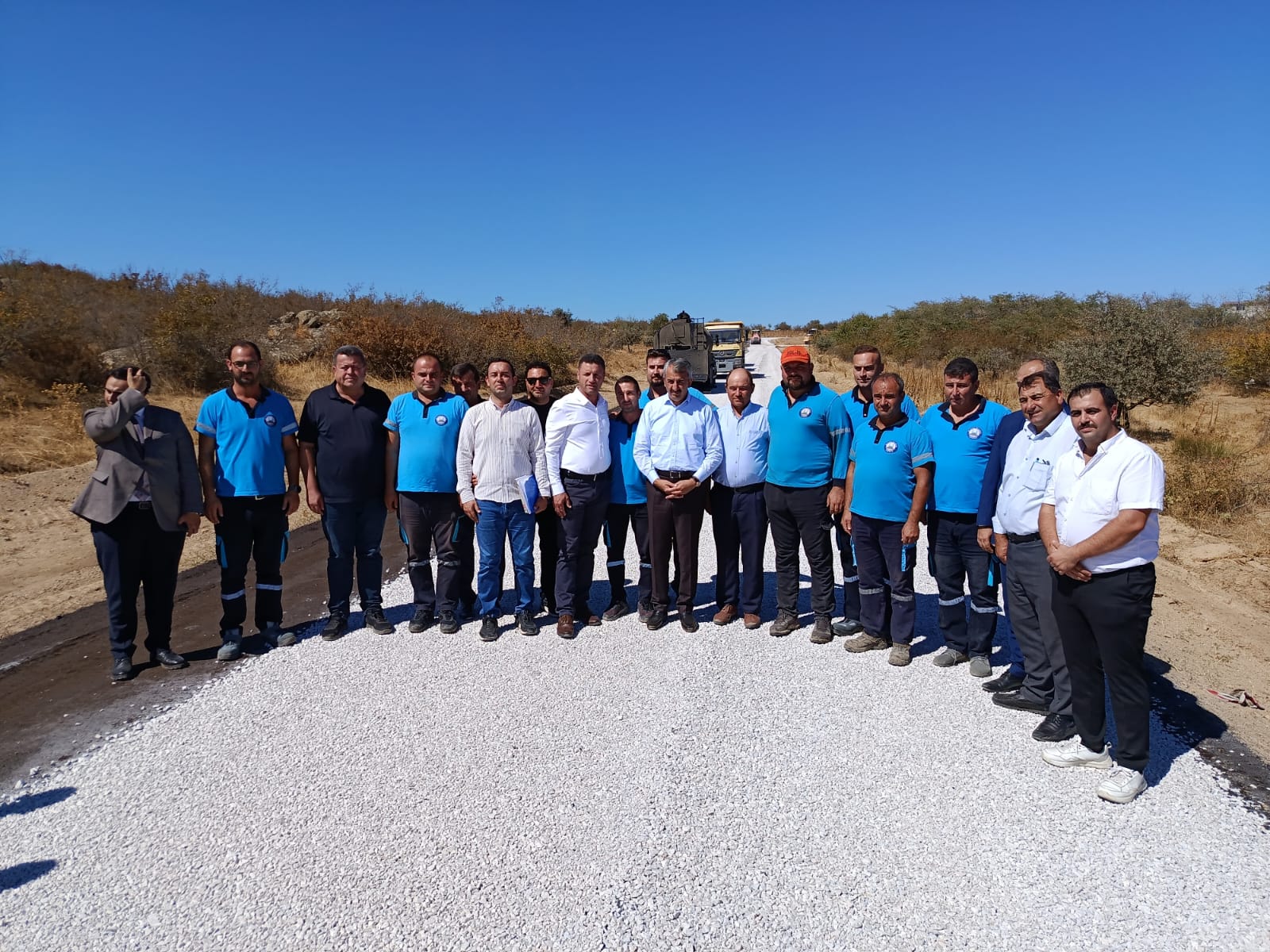 Vali Sezer'den bağlantı yolu çalışmalarına yakın markaj