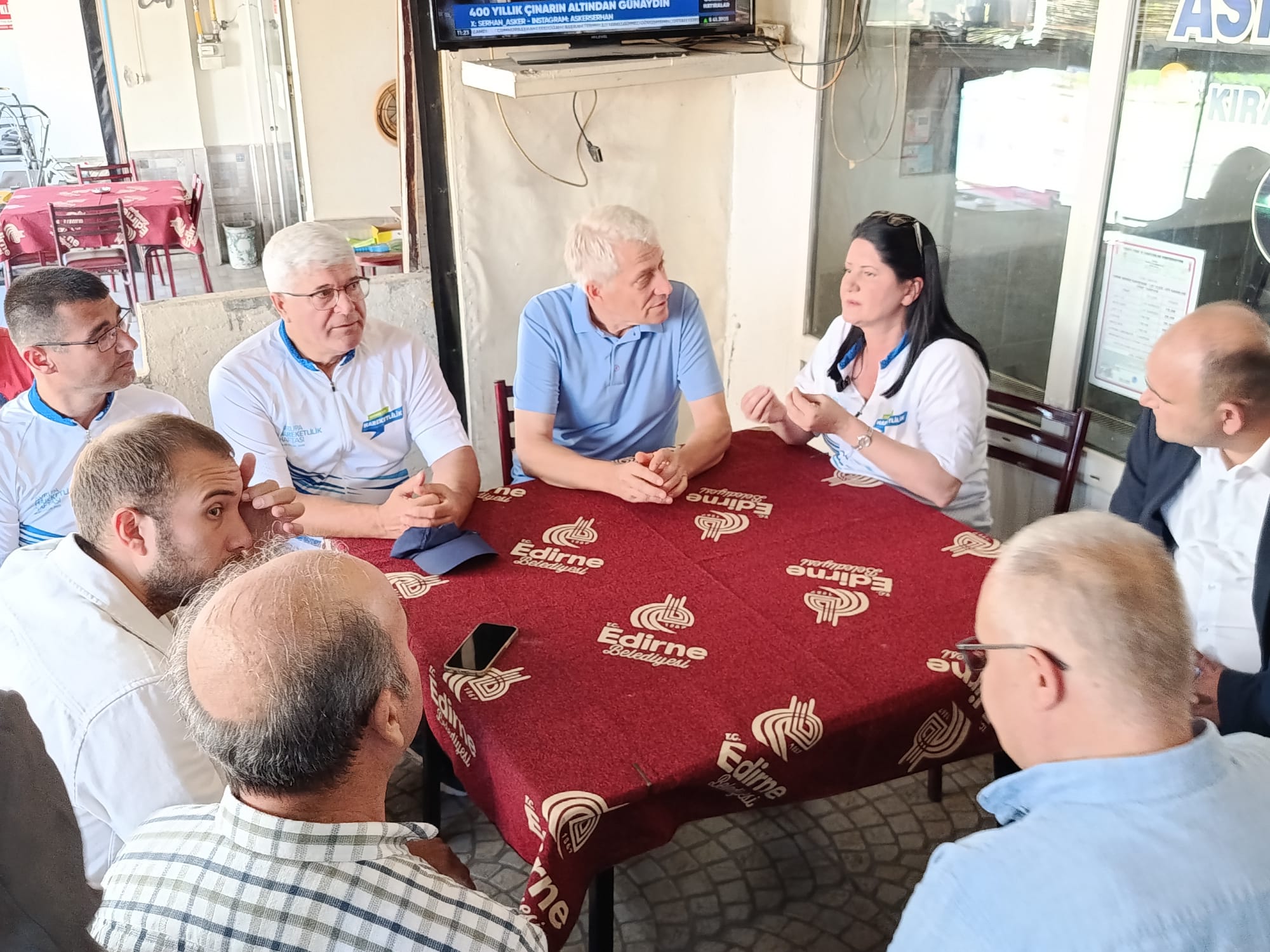 Belediyeden kahvehanelere örtü desteği