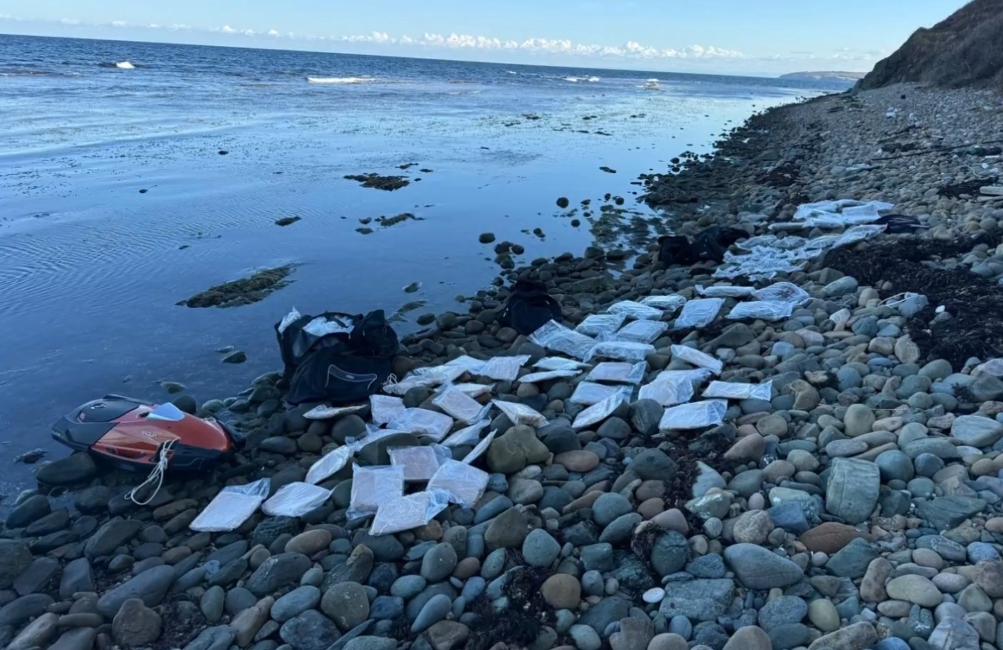 Deniz scooterinde 114 kilo uyuşturucu!