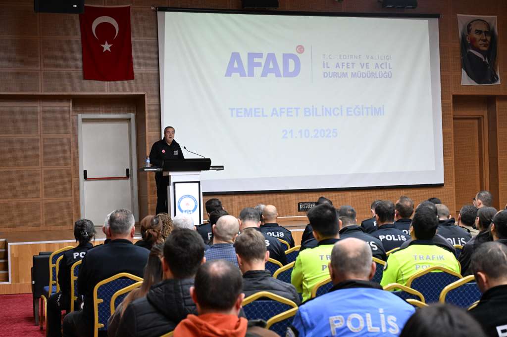 Emniyet personeline afet bilinci eğitimi