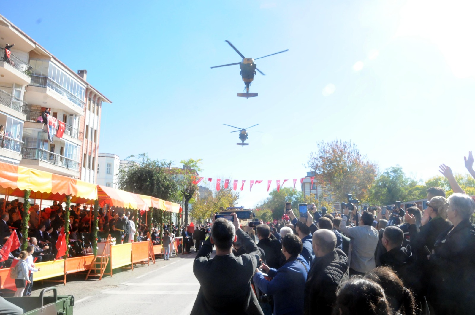 Cumhuriyetin 102'nci yılına havadan selam